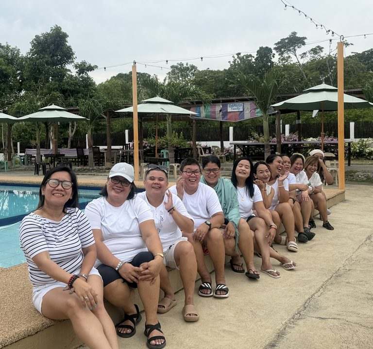 Guests by the pool in Siquijor